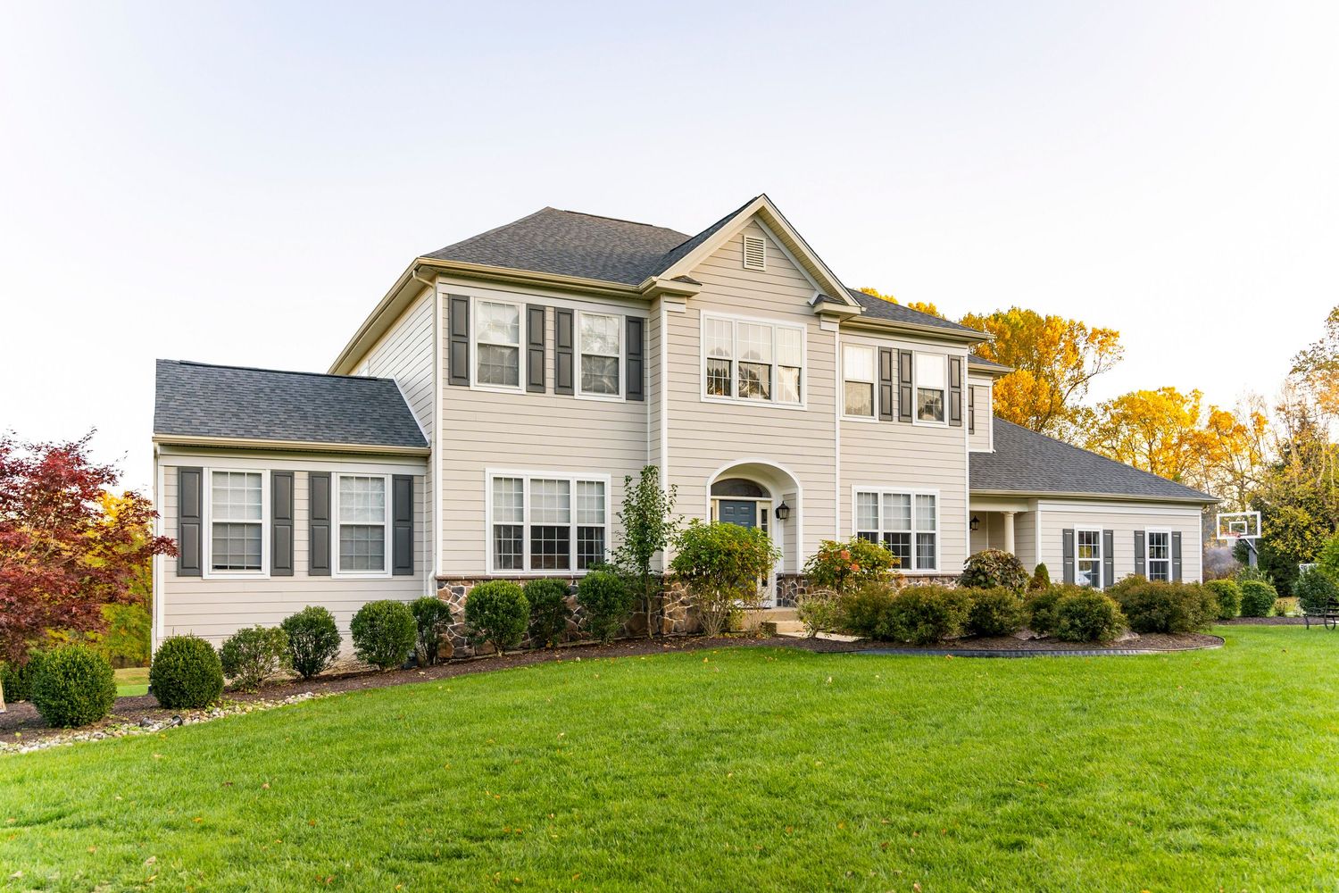 This beautiful home was photographed during golden hour. Nicole + James Co. is a real estate videographer in Lancaster pa.
