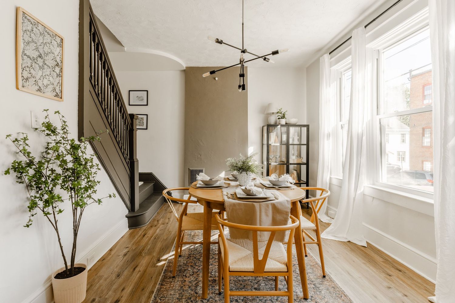 Cozy Dining Room with Staged Table in Lancaster PA