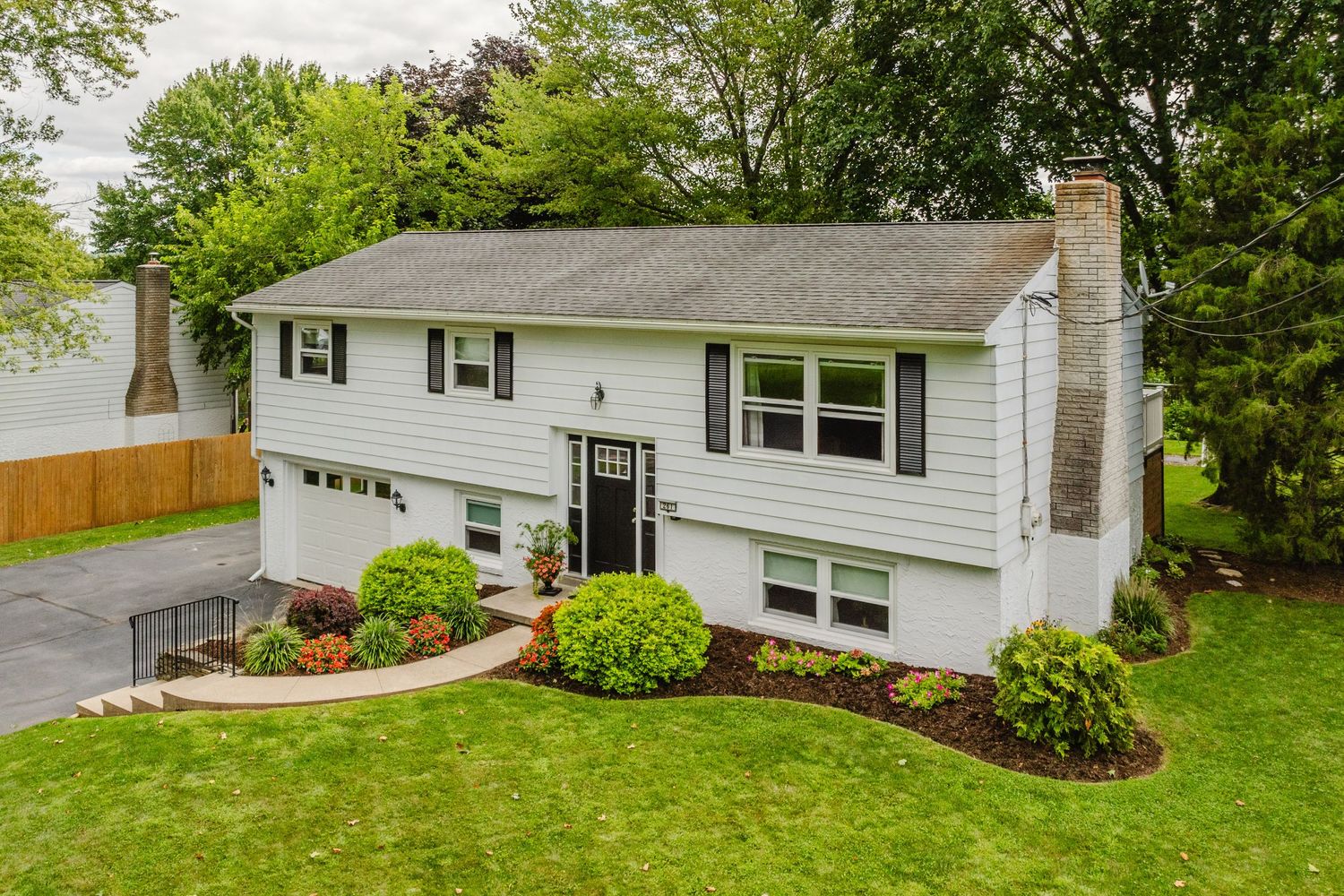White Split Level House in Lancaster PA