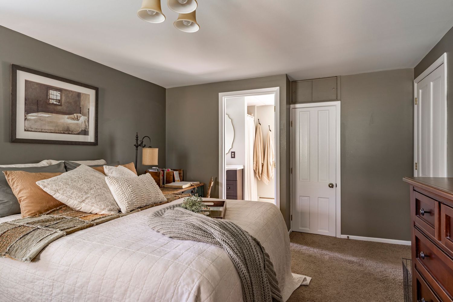 The interior design in this bedroom is impeccable. Nicole + James Co. is an Interior Design Photographer in Lancaster pa.